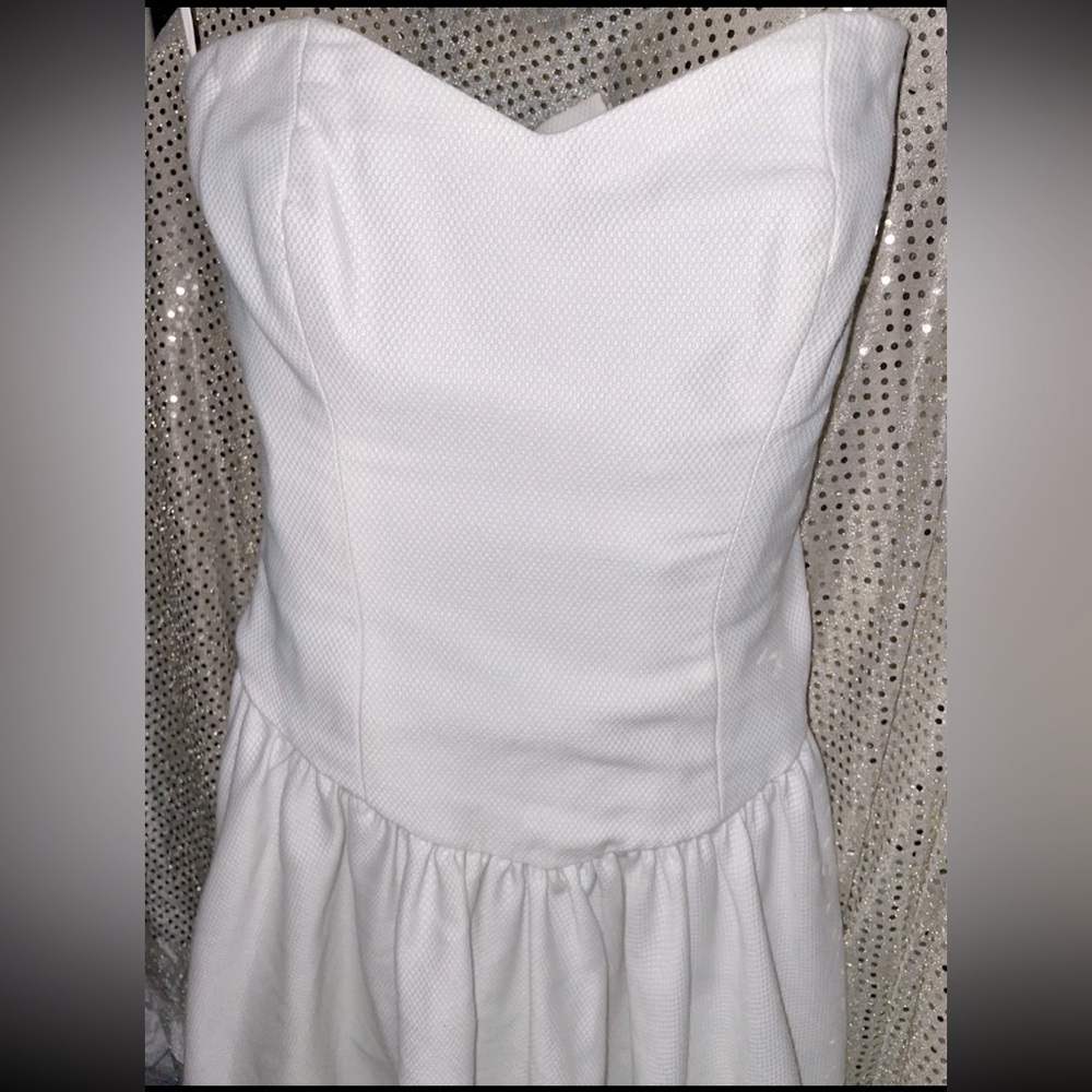 Vintage white 80s corset SG Gilbert dress